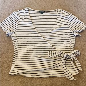 striped cropped tshirt
